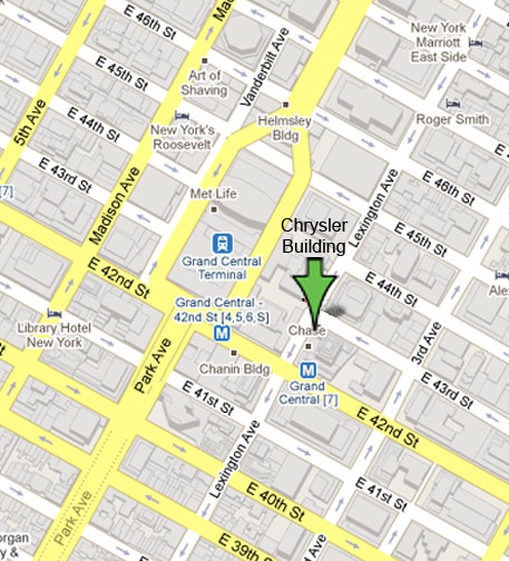 Chrysler building location map #4